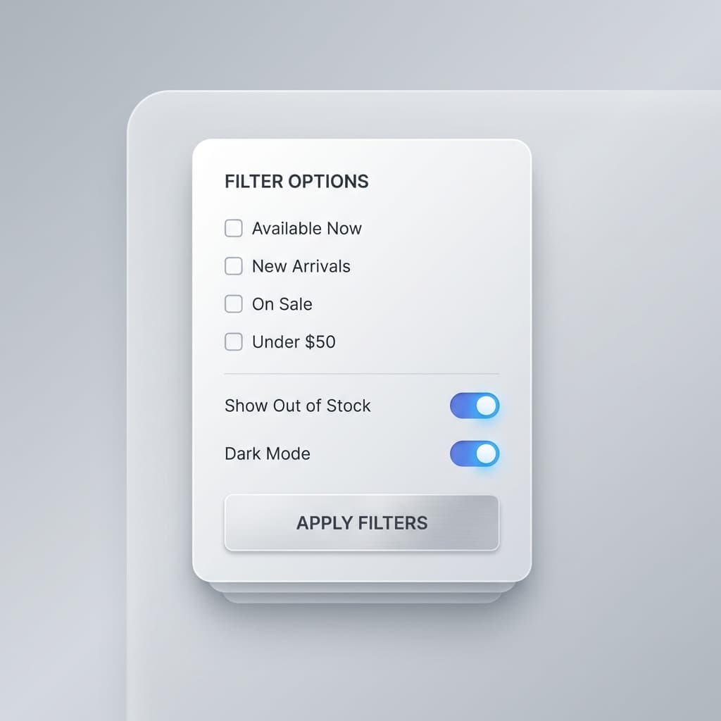 Filter System UI